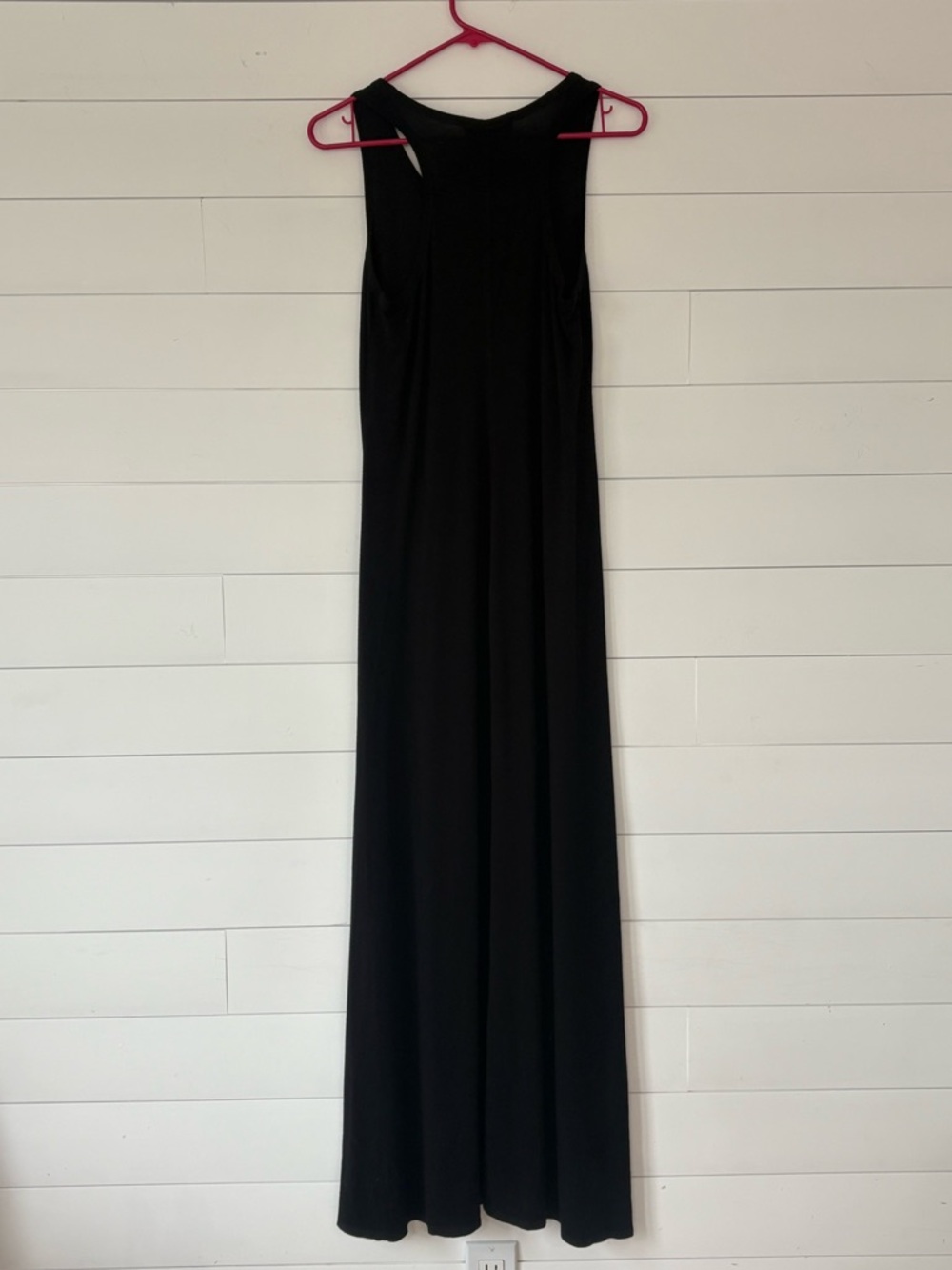 Karen Kane Tasha Black Maxi Dress Size M Stretch Rayon Sleeveless Made in USA - Picture 5 of 11